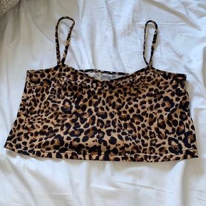 Cheetah print crop top